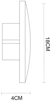 Настенный светильник Nimbo A1510AP-1RI