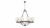 Подвесная люстра Lumina Deco Santini LDP 1220-9 CHR+WT