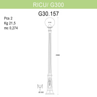 Уличный фонарь Fumagalli Ricu/G300 G30.157.000.WXE27