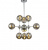 Подвесной светильник Lumina Deco Gala LDP 7006-9 CHR Подвесной светильник Lumina Deco Gala LDP 7006-9 CHR