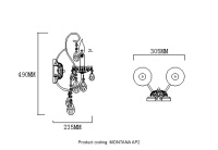 Бра Crystal Lux MONTANA AP2