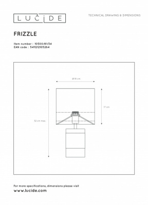 Интерьерная настольная лампа Extravaganza Frizzle 10500/81/34