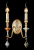 Бра Crystal Lux MERCEDES AP2 GOLD/COLOR
