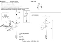 Бра Crystal Lux MIRACLE AP1 BRONZE