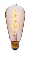 Лампа накаливания E27 40W колба золотая 053-556