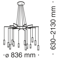 Подвесной светильник Maytoni MOD035PL-12W