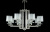 Люстра Crystal Lux NICOLAS SP-PL8 NICKEL/WHITE
