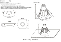 Светильник встраиваемый Crystal Lux CLT 033C1 WH