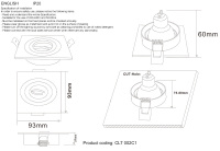 Светильник встроенный Crystal Lux CLT 002C1 BL