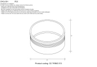 Декоративное кольцо внутреннее Crystal Lux CLT RING 013 BL