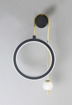 Бра Crystal Lux CORIDA AP25W LED BLACK/GOLD