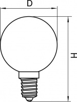 Лампочка светодиодная филаментная LED 933822