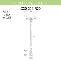 Уличный фонарь Fumagalli Nebo Ofir/G300 G30.202.R20.AXE27