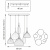 Подвесной светильник Agola 810163