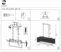 Подвесная люстра Mira SL1632.203.05