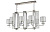 Люстра Crystal Lux NICOLAS SP8 L1000 NICKEL/WHITE