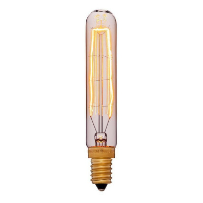 Лампа накаливания E14 40W трубчатая золотая 054-188